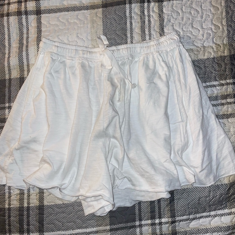 Aerie White Mini Skirt/shorts